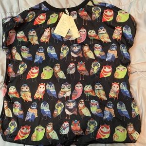 Owl rare vintage plus pinup punk shirt NEW w tags
